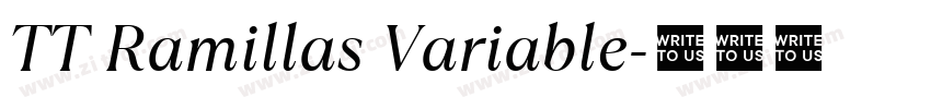 TT Ramillas Variable字体转换